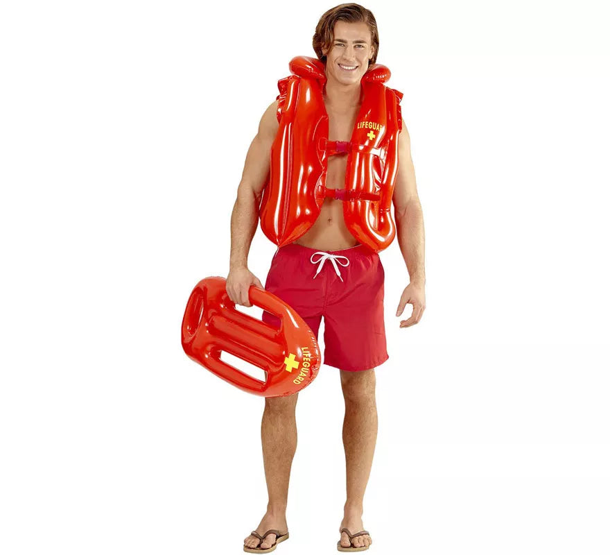 Translation missing: pt-PT.Salvavidas Hinchable Rojo de Socorrista o Vigilante de la Playa de 73 cm