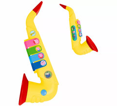 Saxofone da Peppa Pig com 4 notas incluído.