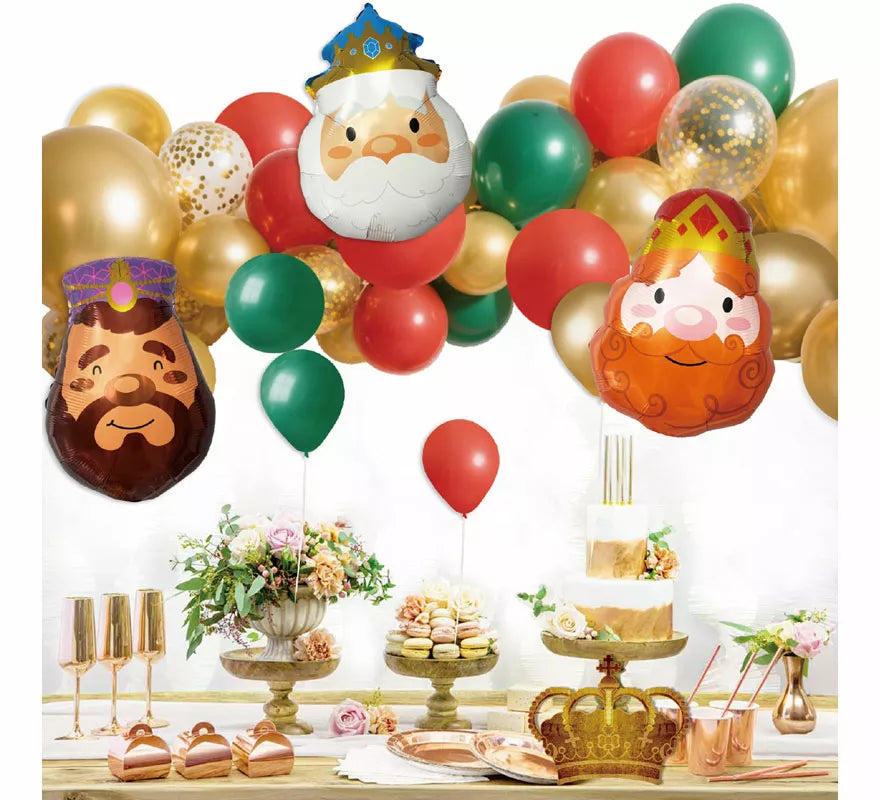 Translation missing: pt-PT.Set 30 Pcs Guirnalda de Globos Reyes Magos