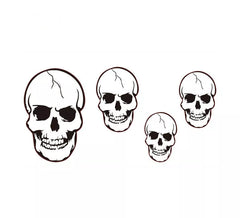 Conjunto de 4 Caveiras de 20 Cm a 45 Cm