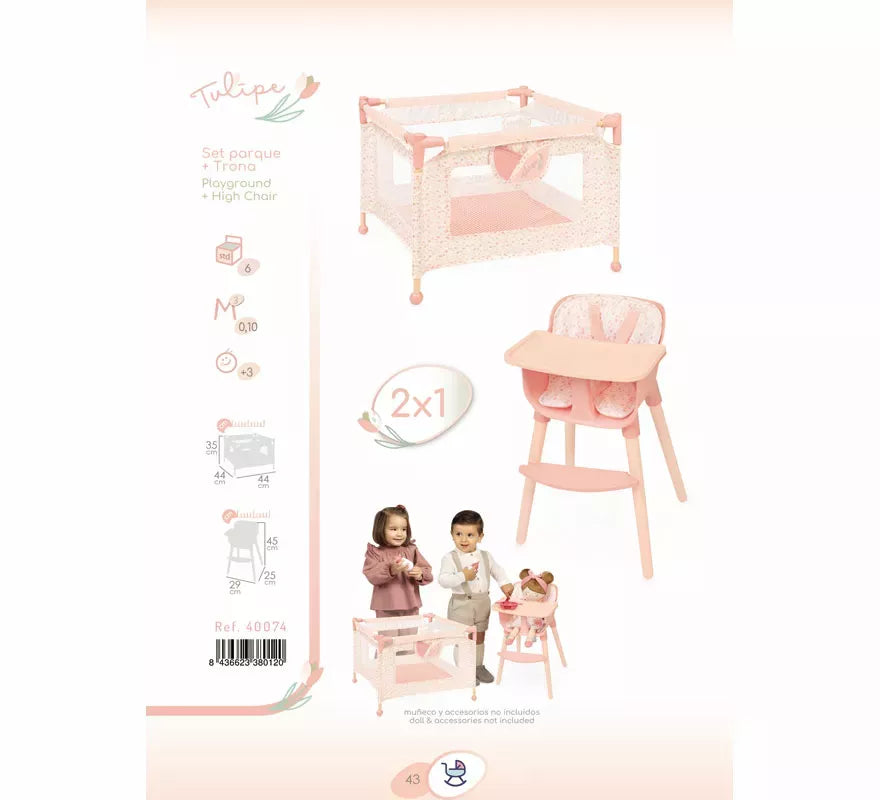 Set Conjunto de Trona y Parque de Juguete