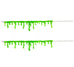 Conjunto de 2 pulseiras Gotas de Gosma Zumbi Verde