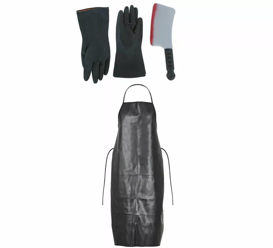 Translation missing: pt-PT.Set de Carnicero: Delantal, cuchillo y guantes