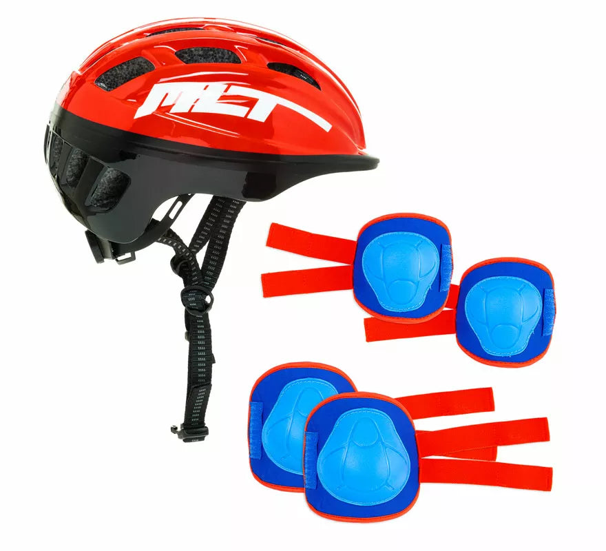 Translation missing: pt-PT.Set de Casco y Protecciones rojo