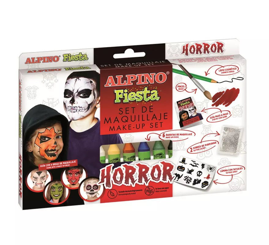 Translation missing: pt-PT.Set de Maquillaje Horror Fiesta en colores surtidos de 6 unidades de 5 grs