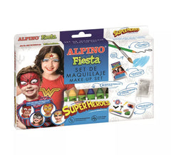 Conjunto de maquiagem Super Heroes Fiesta em cores sortidas com 6 unidades de 5 gramas