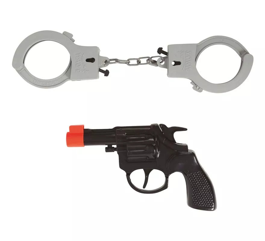 Translation missing: pt-PT.Set de pistola revolver con esposas