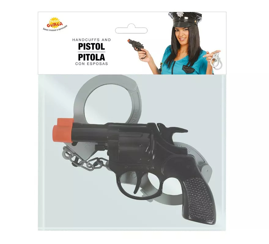 Translation missing: pt-PT.Set de pistola revolver con esposas