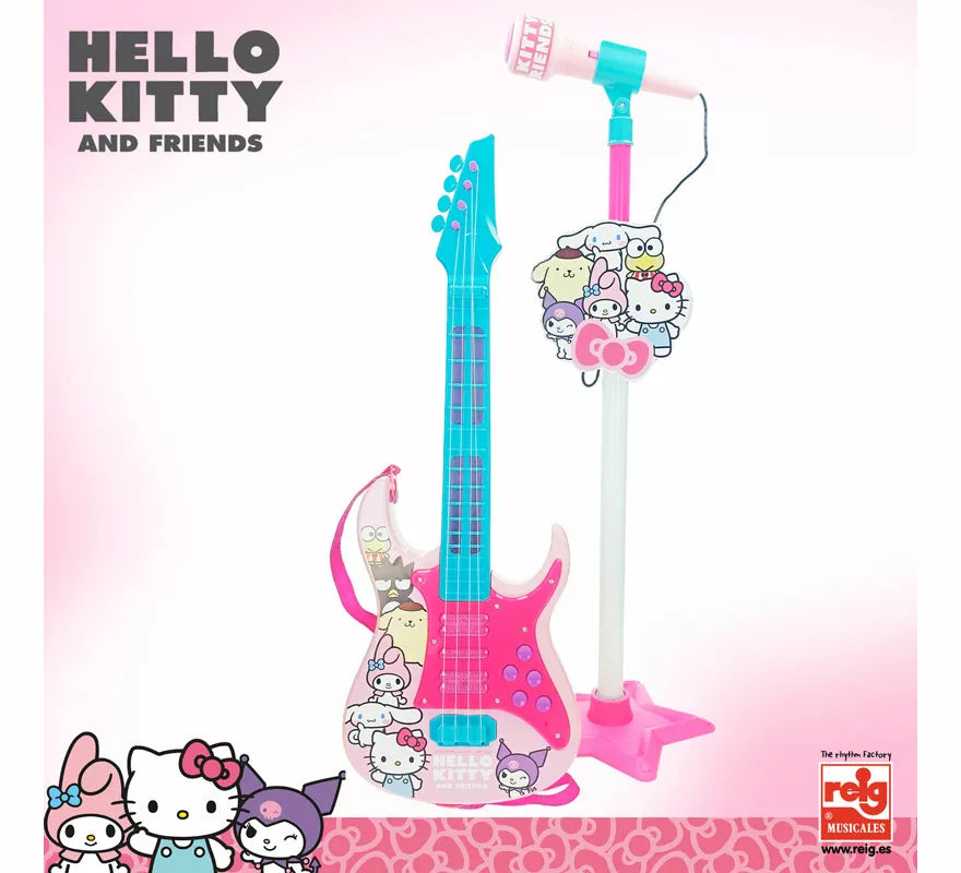 Translation missing: pt-PT.Set Guitarra y Micrófono Hello Kitty con Funciones