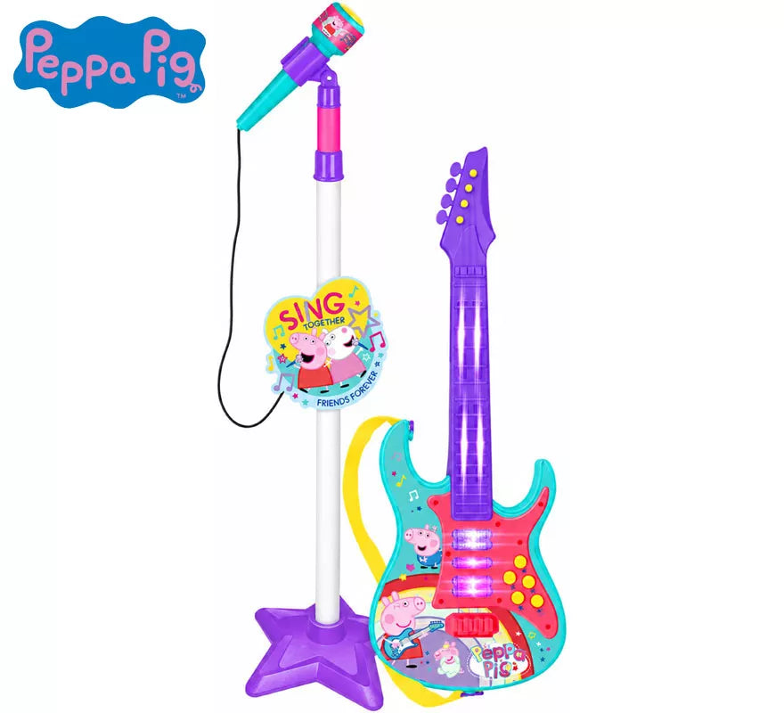 Translation missing: pt-PT.Set Guitarra y Micrófono Peppa Pig con Funciones