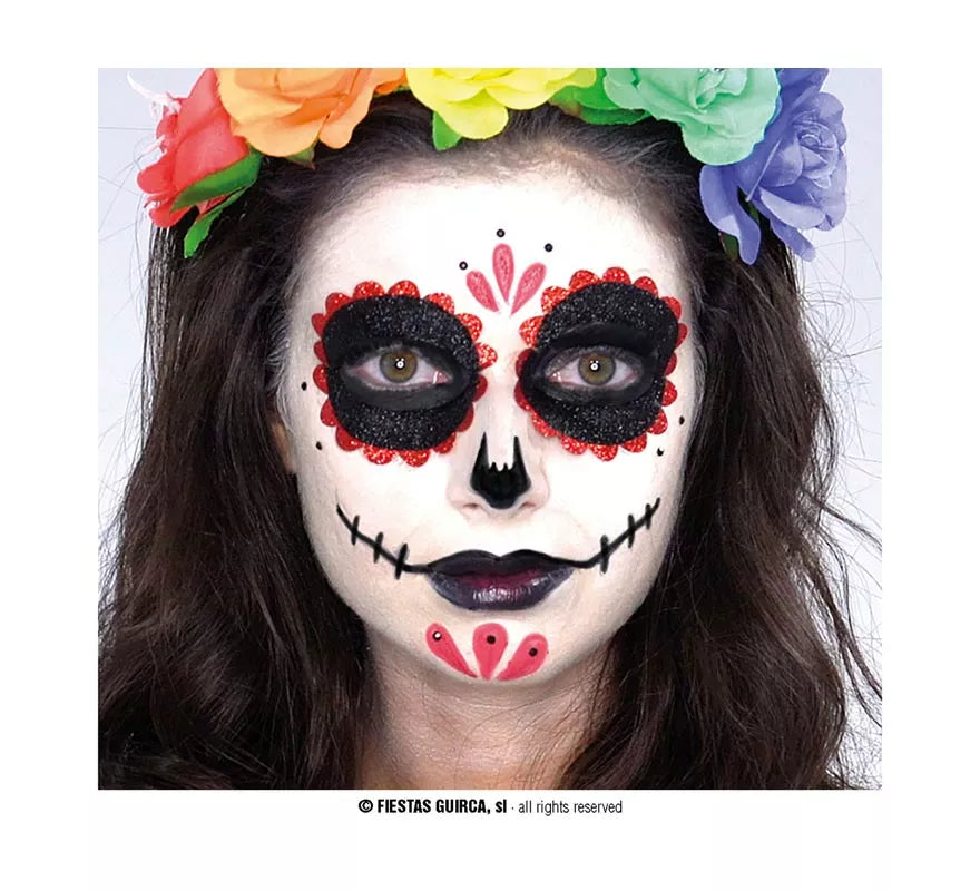 Translation missing: pt-PT.Maquillaje de Catrina bordes rojos