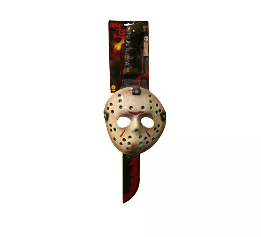 Translation missing: pt-PT.Set máscara y machete Jason Viernes 13 Hallloween
