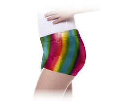 Shorts arco-íris escuros para meninas