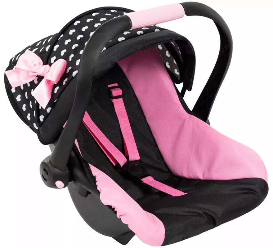 Translation missing: pt-PT.Silla de Coche para Muñecas negro y rosa