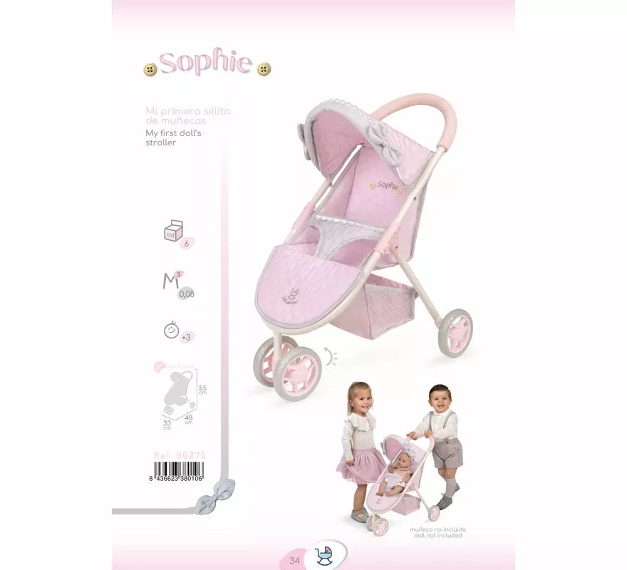 Translation missing: pt-PT.Silla de Muñecas de hasta 50 cm de 3 ruedas