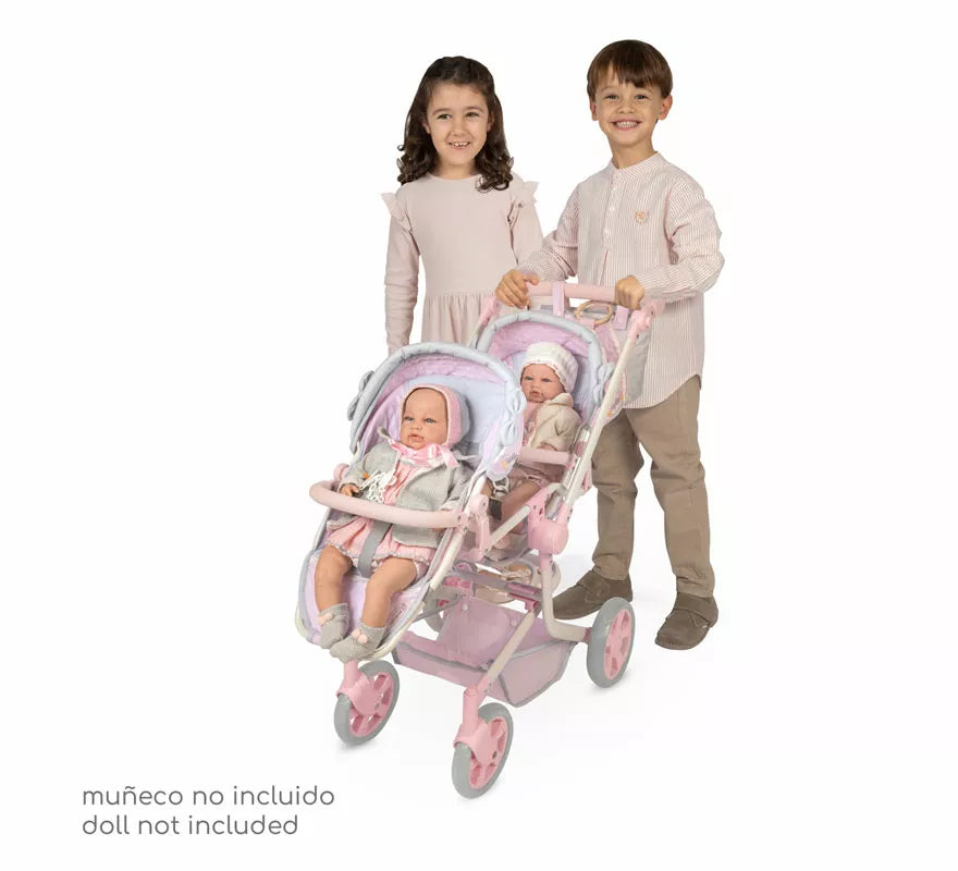 Silla de Muñecas de hasta 52 cm Gemelar Plegable Multiposición