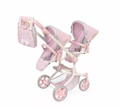 Cadeira dupla boneca dobrável multiposições até 52 cm