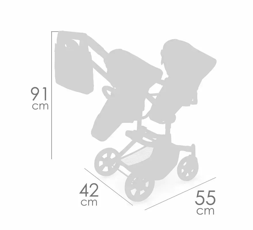 Translation missing: pt-PT.Silla de Muñecas de hasta 52 cm Gemelar Plegable Multiposición