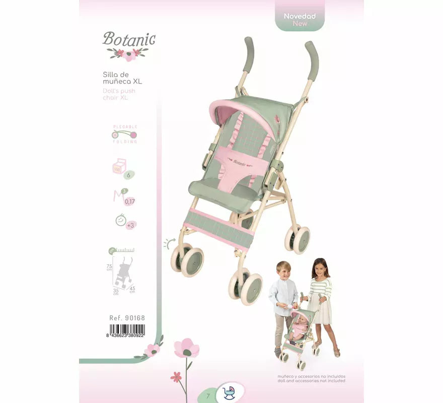Translation missing: pt-PT.Silla de Muñecas de hasta 52 cm Grande con Capota