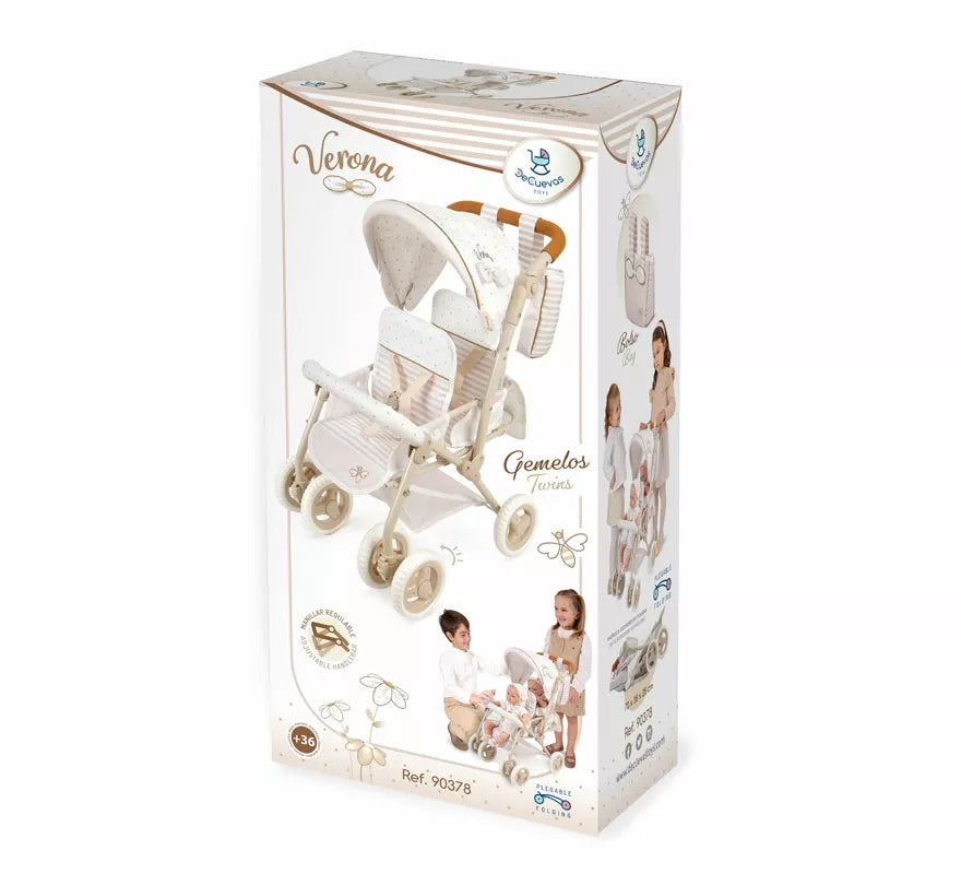 Silla Gemelar de Muñecas de hasta 52 cm Plegable