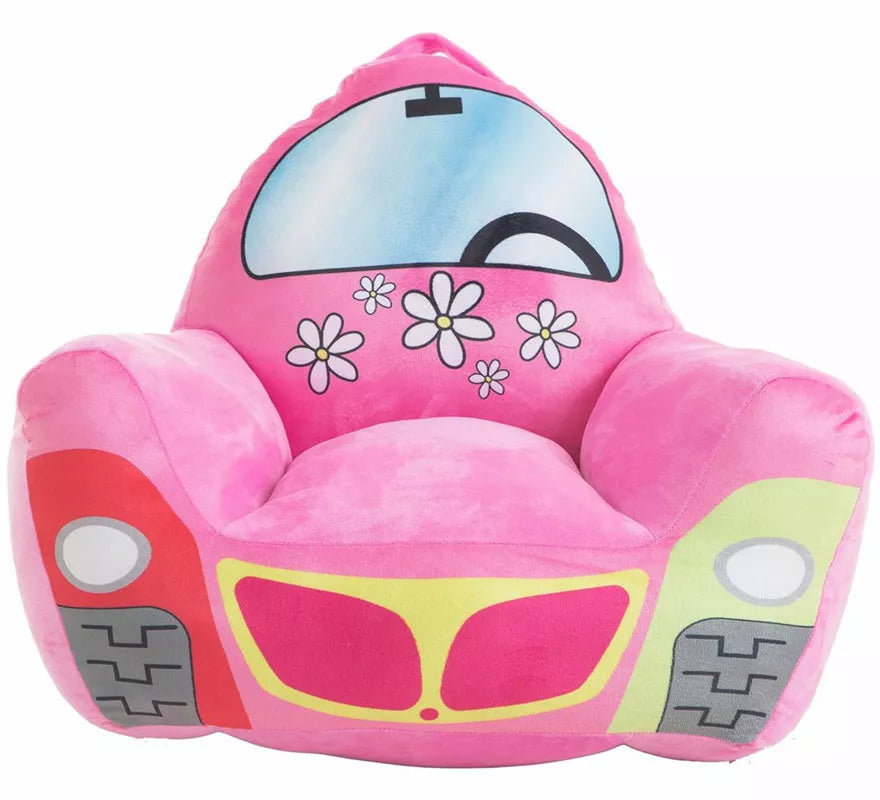 Translation missing: pt-PT.Sillón Coche Flores rosa infantil de 52x48x51 cm