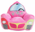 Sillón Coche Flores rosa infantil de 52x48x51 cm