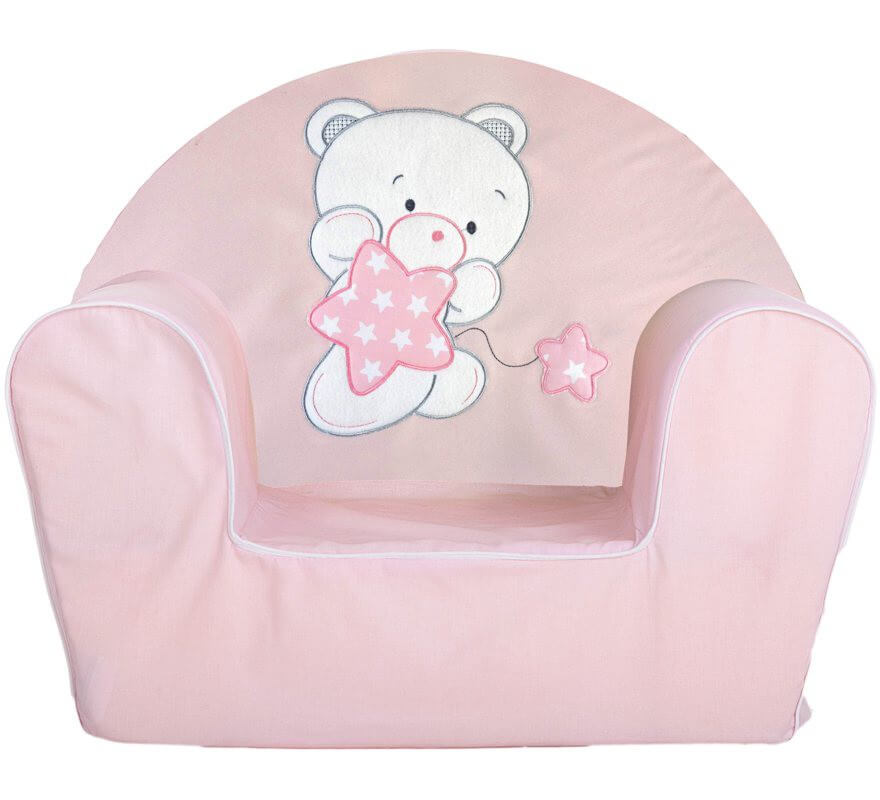 Translation missing: pt-PT.Sillón con Osito y Estrellas Rosa