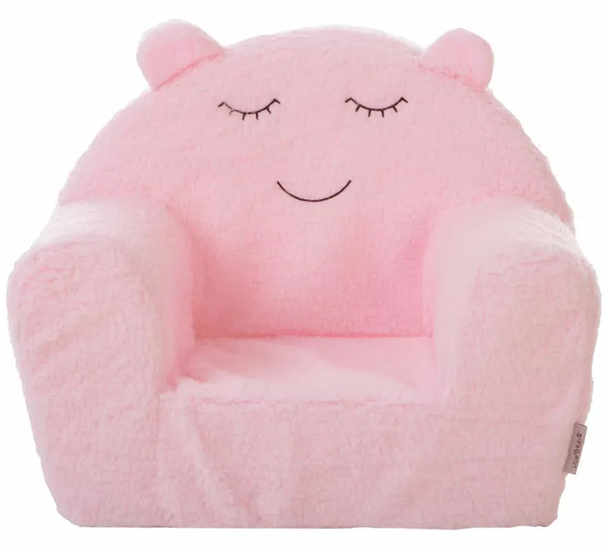 Translation missing: pt-PT.Sillón de Borreguillo rosa infantil