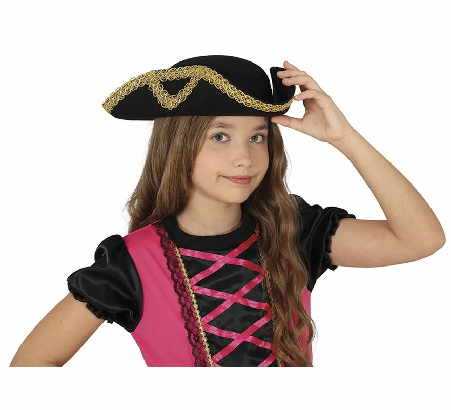 Translation missing: pt-PT.Sombrero Almirante o Pirata de fieltro infantil