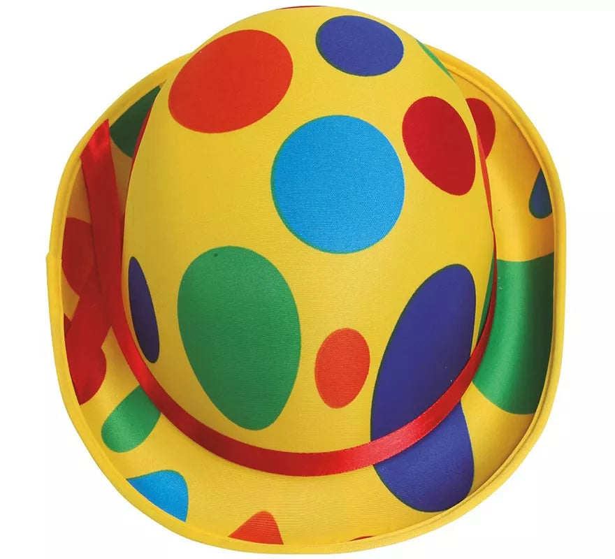Translation missing: pt-PT.Sombrero Bombín de Payaso a lunares de colores
