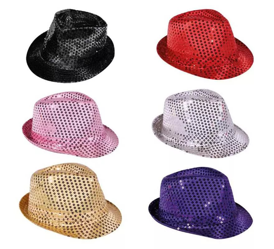 Translation missing: pt-PT.Sombrero con lentejuelas en varios colores