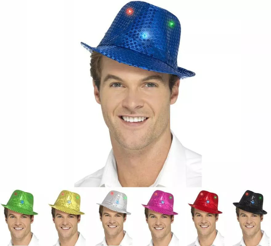 Translation missing: pt-PT.Sombrero con Lentejuelas y Luz en varios colores