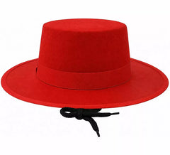 Chapéu de feltro vermelho para festas