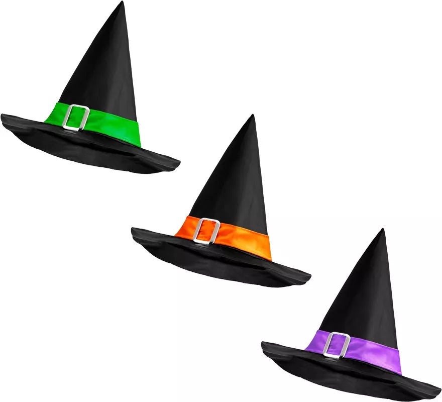 Translation missing: pt-PT.Sombrero de Bruja con Banda y Hebilla en varios colores