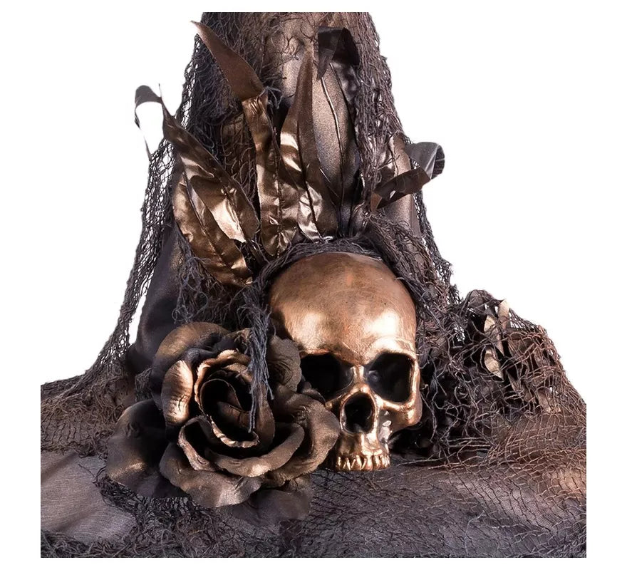 Translation missing: pt-PT.Sombrero de Bruja con Calaveras de 45x45x40 cm