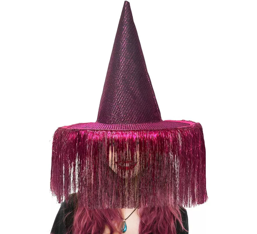 Translation missing: pt-PT.Sombrero de Bruja lila con Flecos