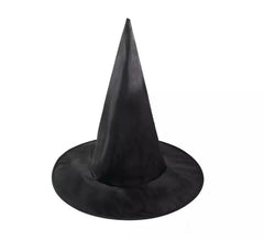 chapéu de bruxa preto adulto de 38 cm