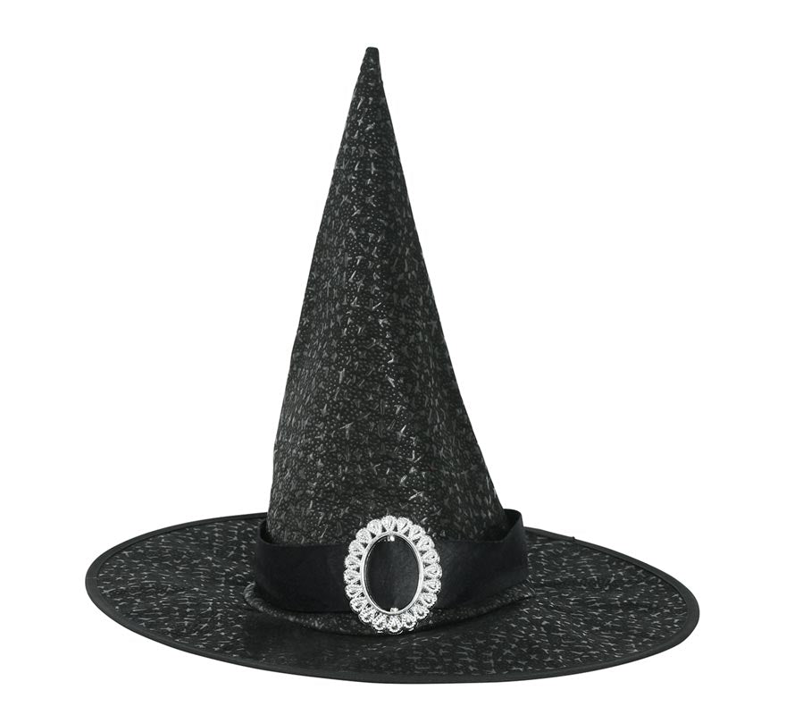 Translation missing: pt-PT.Sombrero de Bruja Negro con Hebilla