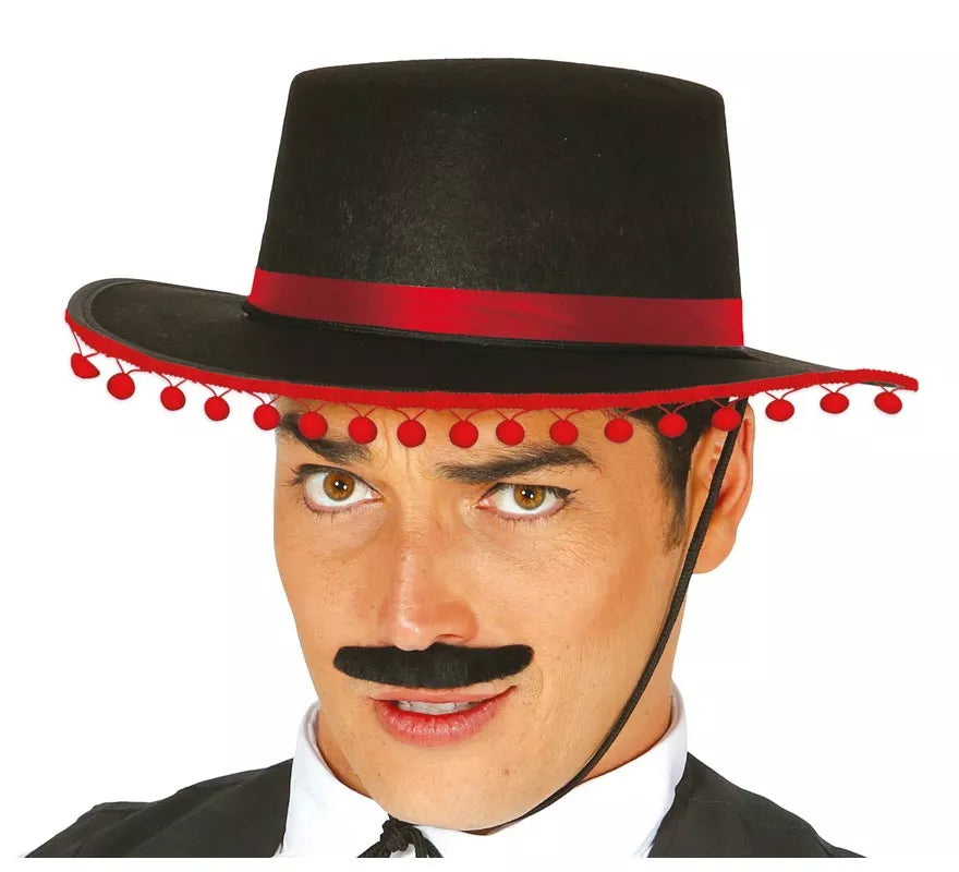 Sombrero de Cordobés con Borlas elegante