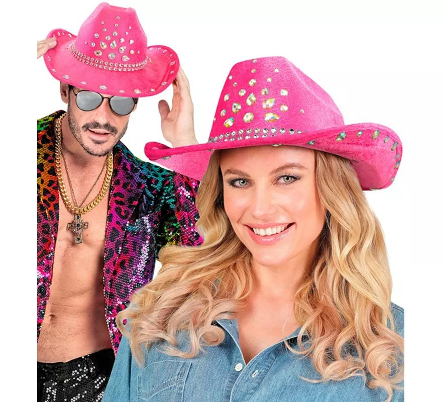 Translation missing: pt-PT.Sombrero de Cowboy con pedrería en varios colores
