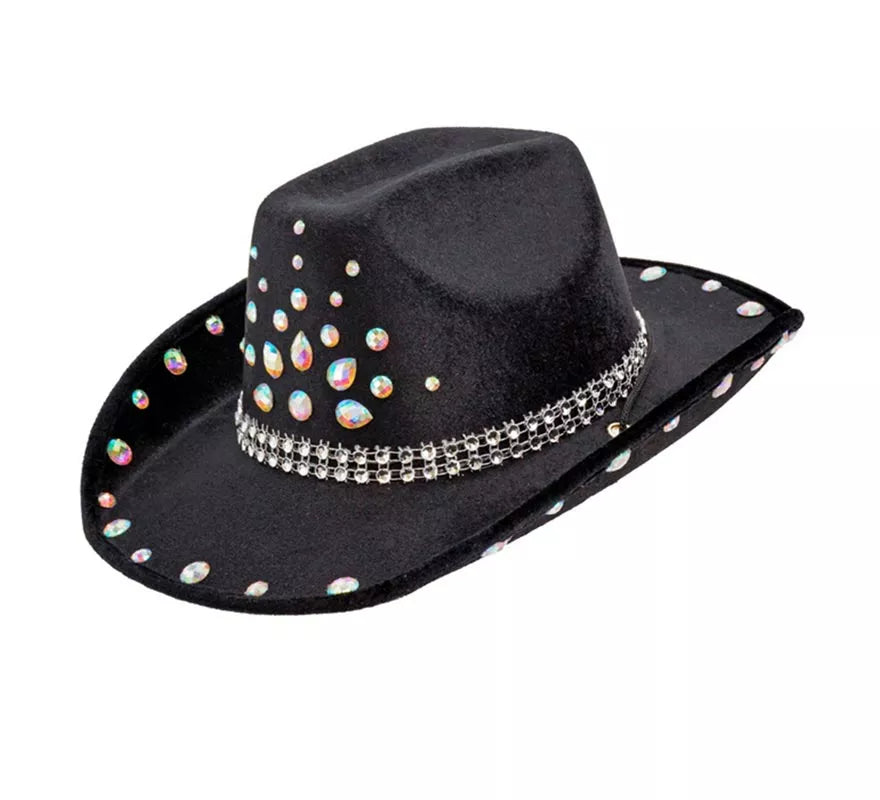 Translation missing: pt-PT.Sombrero de Cowboy con pedrería en varios colores