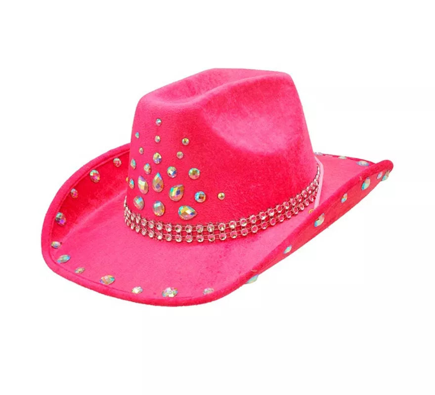 Sombrero de Cowboy con pedrería en varios colores