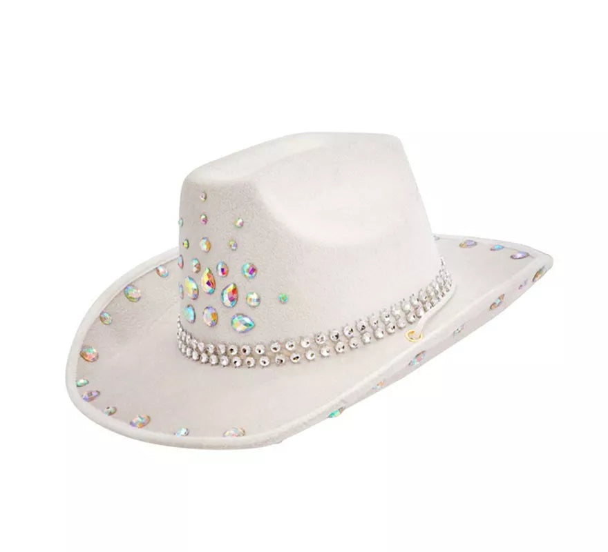 Sombrero de Cowboy con pedrería en varios colores