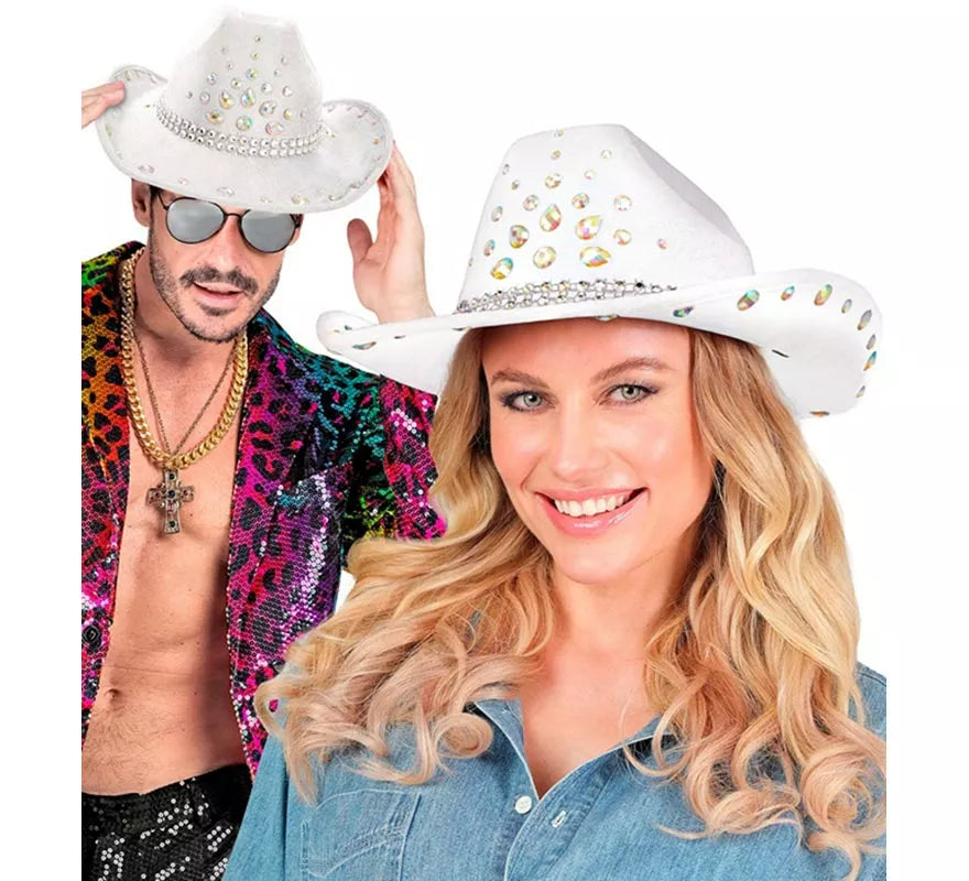 Translation missing: pt-PT.Sombrero de Cowboy con pedrería en varios colores