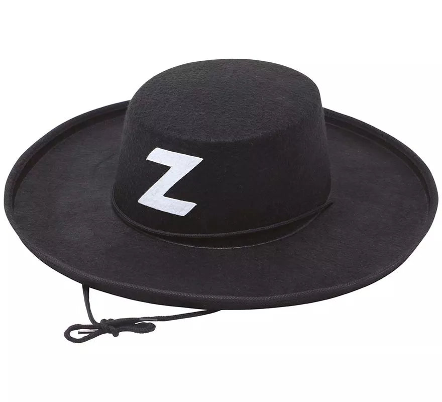 Translation missing: pt-PT.Sombrero de El Zorro de fieltro negro