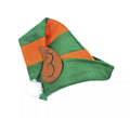 Sombrero de Elfo verde y naranja con orejas