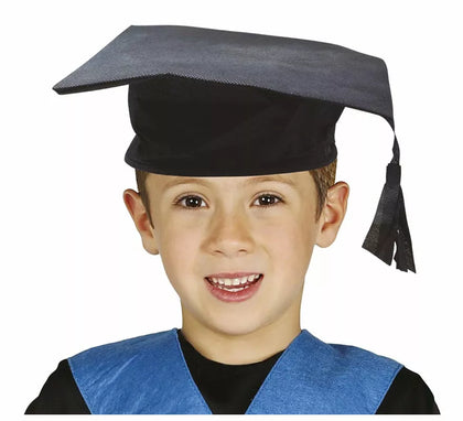 Sombrero de Estudiante o Birrete de Tela Infantil de 52 cm