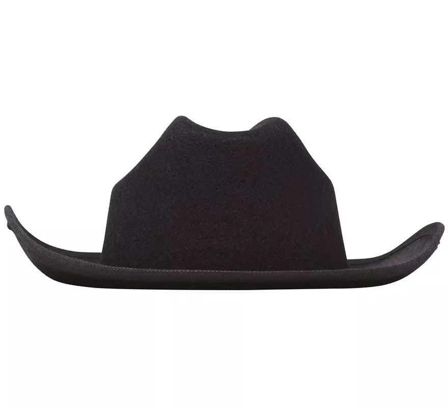 Translation missing: pt-PT.Sombrero de fieltro Vaquero infantil negro