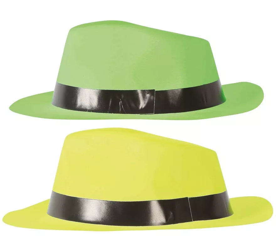 Translation missing: pt-PT.Sombrero de Gangster de plástico colores surtidos