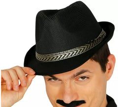 Chapéu de gangster preto